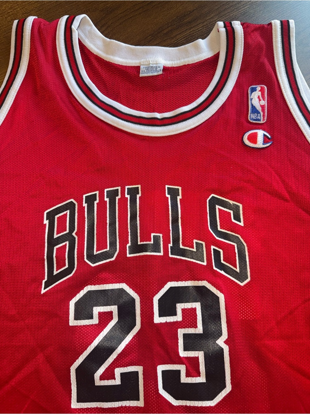 Champion Red Vintage Michael Jordan Chicago Bulls #23 Jersey Youth XL 18-20